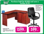 Prestige Work-Desk And Smart Mid Back Chair