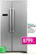 Hisense 730L Stainless Steel Side-By-Side Fridge Freezer H730SS
