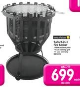 Terrace Leisure Turin 2-In-1 Fire Basket-Each