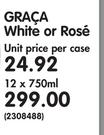 Graca White Or Rose-12x750ml