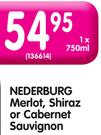 Nederburg Merlot, Shiraz Or Cabernet Sauvignon-750ml