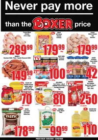 Boxer Super Stores Limpopo & Mpumalanga : Never Pay More Than The Boxer Price (10 February - 23 February 2025)