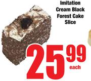 Imitation Cream Black Forest Cake Slice-Each