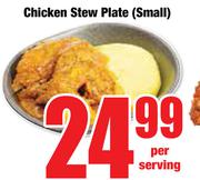 Chicken Stew Plate Small-Per Serving