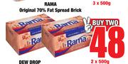 Rama Original 70% Fat Spread Brick-For 2 x 500g