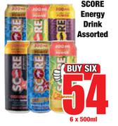Score Energy Drink Assorted-6 x 500ml