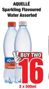 Aquelle Sparkling Flavoured Water Assorted-2 x 500ml
