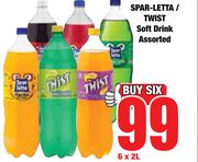 Sparletta/Twist Soft Drink Assorted-6 x 2L