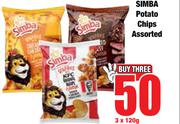 Simba Potato Chips Assorted-3 x 120g