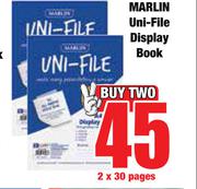 Marlin Uni File Display Book 30 Pages-For 2