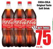 Coca Cola Original Taste Soft Drink-3 x 2L