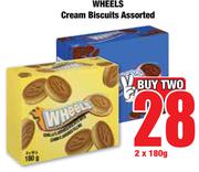 Wheels Cream Biscuits Assorted-2 x 180g