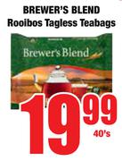 Brewer's Blend Rooibos Tagless Teabags-40's