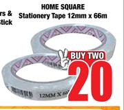 Home Square Stationery Tape 12mm x 66m-For 2