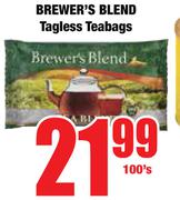 Brewer's Blend Tagless Teabags-100's