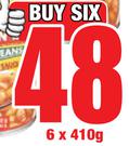 Golden Ray Baked Beans-6 x 410g
