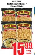 Best Cook Pasta Screws/Penne/Elbows/Shells-500g Each
