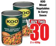 Koo Mixed Vegetables In Curry Sauce-2 x 420g
