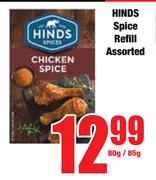 Hinds Spice Refill Assorted-80g/85g