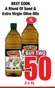 Best Cook A Blend Of Seed & Extra Virgin Olive Oils-2 x 1L