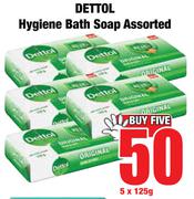 Dettol Hygiene Bath Soap Assorted-5 x 125g