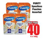 Purity Spoutless Pouches Assorted-4 x 100g