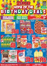 Boxer Super Stores Limpopo & Mpumalanga : Home Of The Birthday Deals (24 June - 7 July 2024)