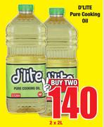 D'Lite Pure Cooking Oil-2 x 2L