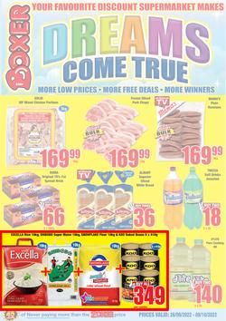 Boxer Super Stores Limpopo & Mpumalanga : Dreams Come True (26 September - 9 October 2022), page 1