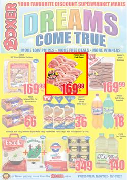 Boxer Super Stores Limpopo & Mpumalanga : Dreams Come True (26 September - 9 October 2022), page 1