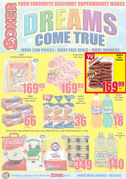 Boxer Super Stores Limpopo & Mpumalanga : Dreams Come True (26 September - 9 October 2022), page 1