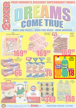 Boxer Super Stores Limpopo & Mpumalanga : Dreams Come True (26 September - 9 October 2022), page 1