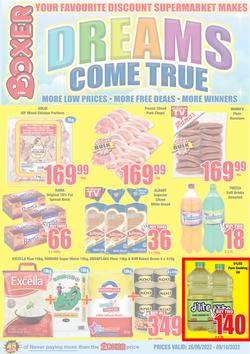 Boxer Super Stores Limpopo & Mpumalanga : Dreams Come True (26 September - 9 October 2022), page 1