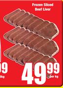 Frozen Sliced Beef Liver-Per Kg