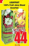 Liqui Fruit 100% Fruit Juice Blend Assorted-2 x 1L