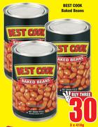 Best Cook Baked Beans-3 x 410g