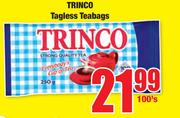 Trinco Tagless Teabags-100's