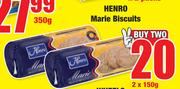 Henro Marie Biscuits-2 x 150g