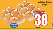 Imitation Cream Buns-2 x 6's