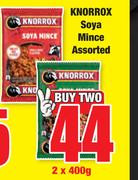 Knorrox Soya Mince Assorted-2 x 400g