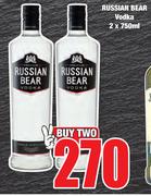 Russian Bear Vodka-2 x 750ml