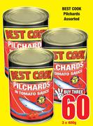 Best Cook Pilchards Assorted-3 x 400g