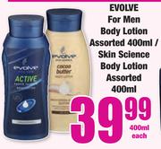 Evolve For Men Body Lotion 400ml/Skin Science Body Lotion 400ml-Each