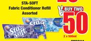 Sta Soft Fabric Conditioner Refill Assorted-2 x 500ml