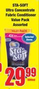 Sta Soft Ultra Concentrate Fabric Conditioner Value Pack Assorted-500ml