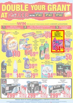 Boxer Super Stores Limpopo & Mpumalanga : Dreams Come True (26 September - 9 October 2022), page 8