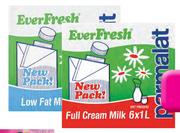 Everfresh UHT Milk(All Variants)-6 x 1Ltr