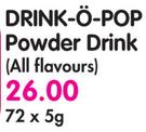 Drink-O-Pop Powder Drink (All Flavoured)-72 x 5g