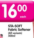 Sta-Soft Fabric Softener (All Variants)-500ml