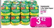 Twinsaver 1-Ply Tilet Paper (Wrapped)-24's